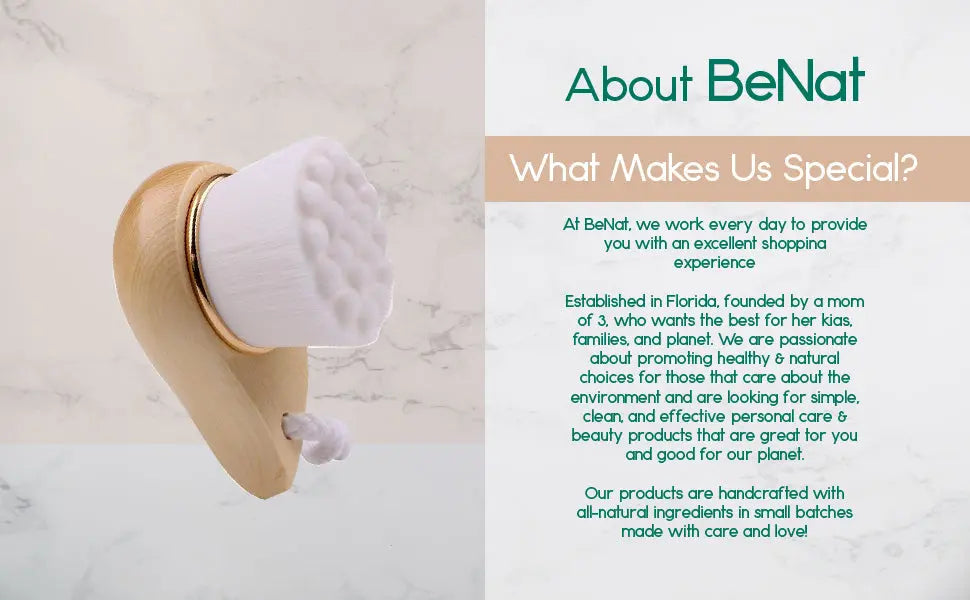 Facial Brush with Bamboo Handle DC-BeNat