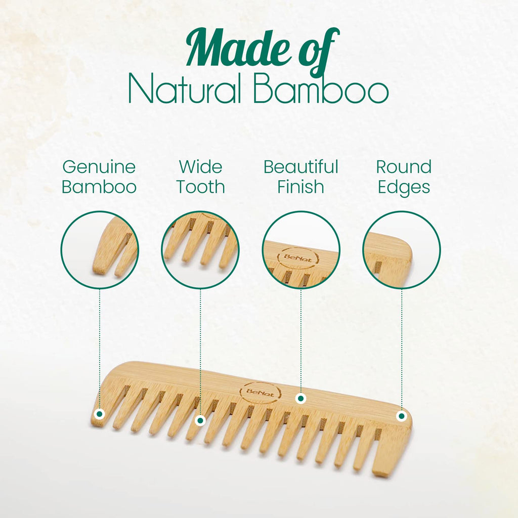All-Natural Bamboo Hair Comb DC-BeNat