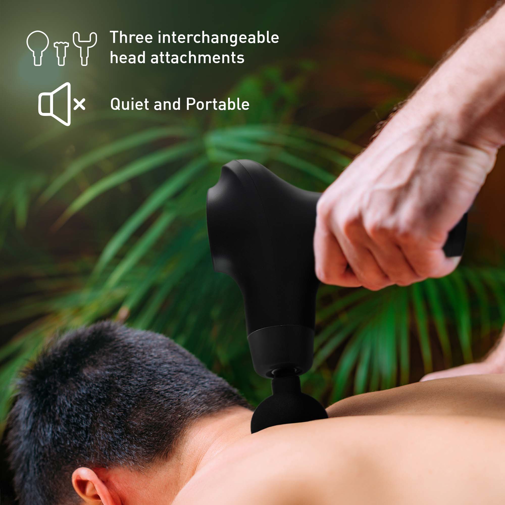 Pursonic Relax & Restore Bundle: Multi-Level Back Stretcher & 3-Speed Massage Gun DC-PURSONIC