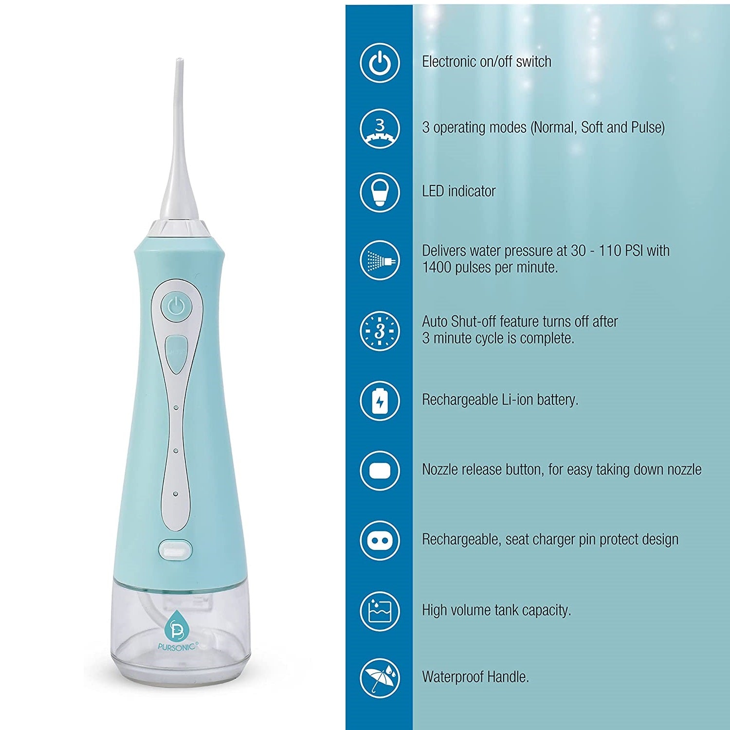 USB Rechargeable Oral Irrigator DC-PURSONIC