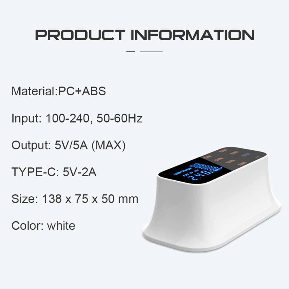 Multi-Port USB Charger Station Type C DC-THE CEO